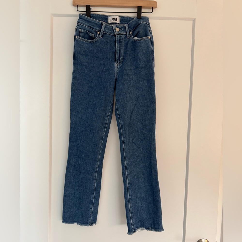 Paige Cindy High Rise Ankle Straight Jeans